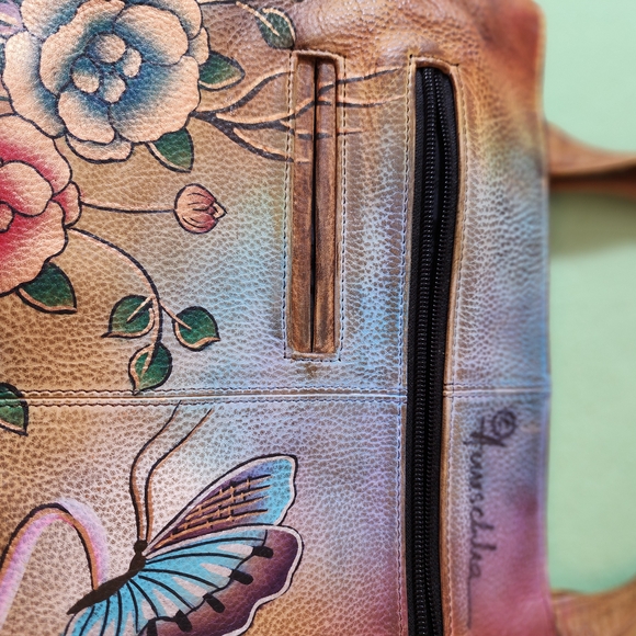 Hand Painted Collector Purse ANUSCHKA Leather - Picture 11 of 16